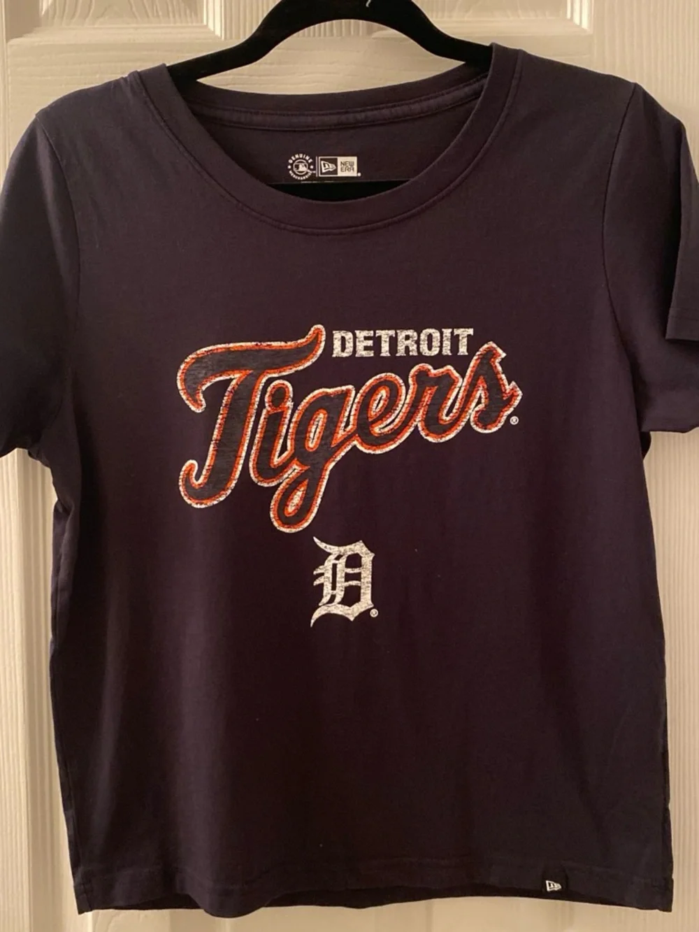 Detroit Tigers Kids' Navy Graphic Tee Size Large